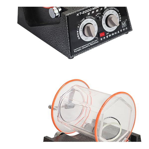 5kg Tumbler Jewelry Polishing Machine 60W Bidirectional Rotation