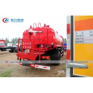 Dongfeng 170HP 8m3 Carbon Steel Water Tanker Fire Brigade Truck