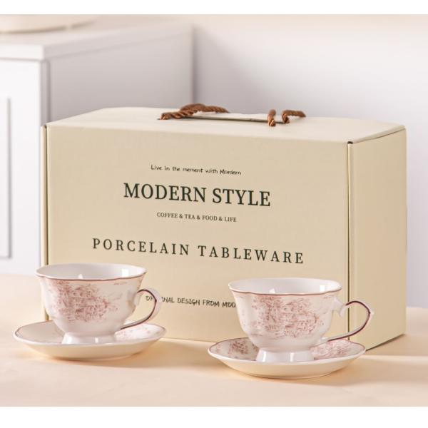 Sustainable Ceramic Christmas Mugs Gift Set For Women 2023 Tazas Gifts Cups And Saucer