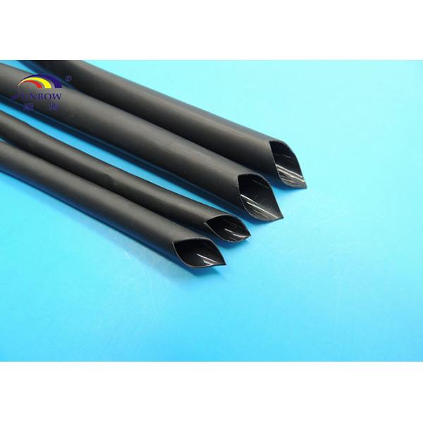 Semi-Rigid Heat Shrinkable Polyolefin Tubing with Meltable Liner 6.0mm Black VW-1