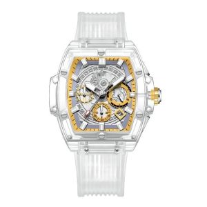 12mm Gents White Plastic Watch 3atm Lcd Quartz Watch OEM