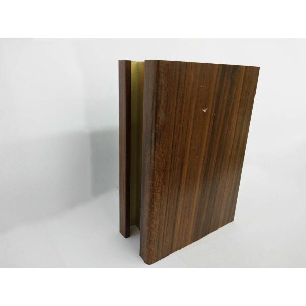 Green Substantive Wood Finish Aluminium Profiles No Discoloration