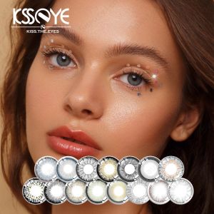 China KSSEYE Natural Colored Eye Grey Contact Lens Circle Lenses Non Prescription 14mm on sale