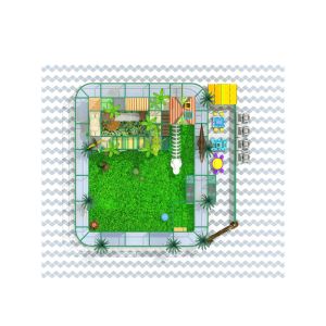 Dinosaur Themed Kids Indoor Playground Equipment Jungle Animals 5m Height