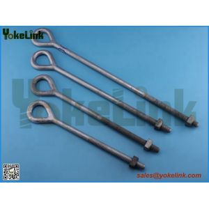 ASTM A153 Oval eye bolt with square nut