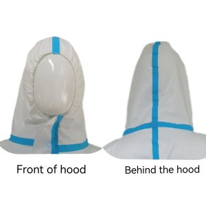 Type5/6 Standard Protective Microporous Nonwoven Coverall with Stick Strip in