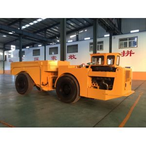 15 Ton Dump Truck Trailer With Wheels , Orange Mining Dump Truck
