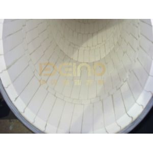 Abrasion Resistant Ceramic Sleeve Lined Pipe Elbows Lithium Battery Wear