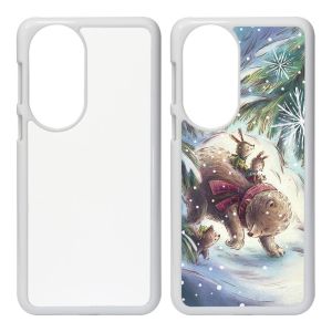 Blank Plastic Sublimation Phone Cases Custom 2D Sublimation Printing PC Phone