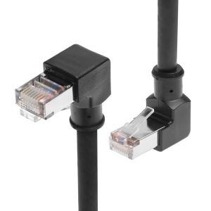 Alvin's Cables 90° Up Angle Cat6 Cable 1m Shielded Profinet PLC