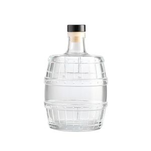 Clear Glass Large Round Bottles 500ml 1000ml 1500ml for Wine Whiskey Vodka
