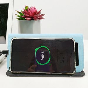 PU Leather Wireless Charging Mouse Pad Foldable Multifunctional