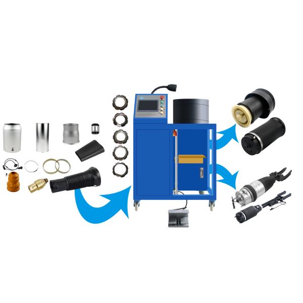 Durable Hydraulic Hose Crimping Machine 175mm Max Opening , 30Mpa System Pressure