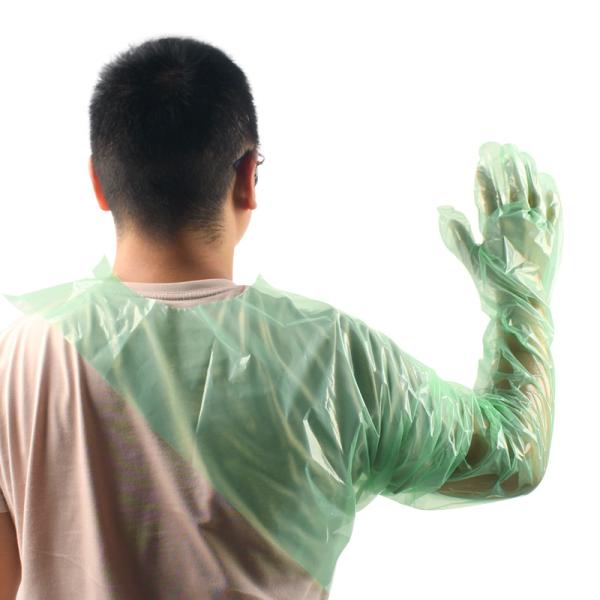 Buy 50PCS PE Disposable Neck Gloves with Enhanced Chemical and Tear Resistance at wholesale prices