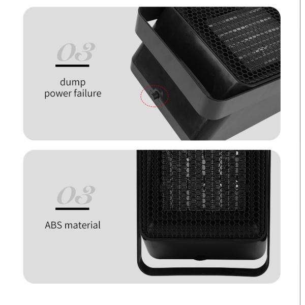 Winter Home Portable Electric Heaters 1100G Fast Heating with Remote LCD Touch Screen