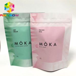 High Quality Biodegradable Smell Proof Matte Black Plastic Packaging Bags