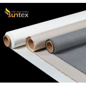 Thermal Insulation Silicone Coated Fiber Glass Fabrics Cloth Width 0.8m To 2m