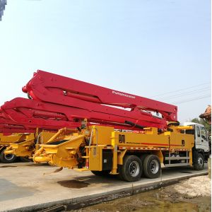 140m3/H 38 Meter Refurbished Putzmeister Boom Pump Truck 26ton Concrete Pump