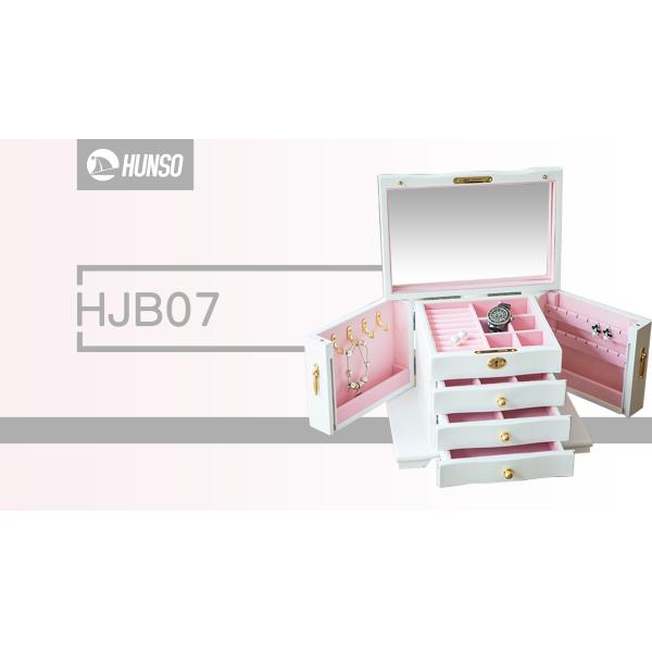 Buy Tiered Jewellery Keeping Box , Lockable Tabletop Jewelry Box Tower at wholesale prices