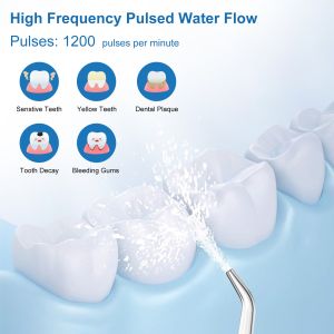 300ML Rechargeable Travel Irrigation Cleaner Water Dental Flosser Teeth Pick 5