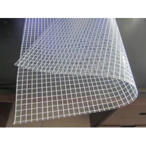 Quality Clear mesh knitting fabric greenhouse PVC tarpaulin for sale