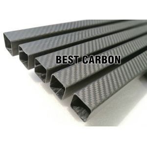 Carbon Square Tubes CFRP Pipes Twill Exterior Material