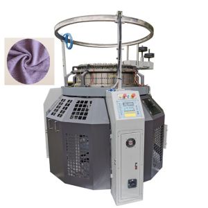High Efficiency Fleece Knitting Machine 30RPM Circular 64F-110F Feeders