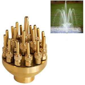 Adjustable 3 Layers Blossom DN25 Brass Fountain Nozzles