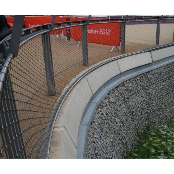 SS 304 Balustrade Wire Mesh Anti Corrosive With 1.2mm-3.2mm Wire Diameter