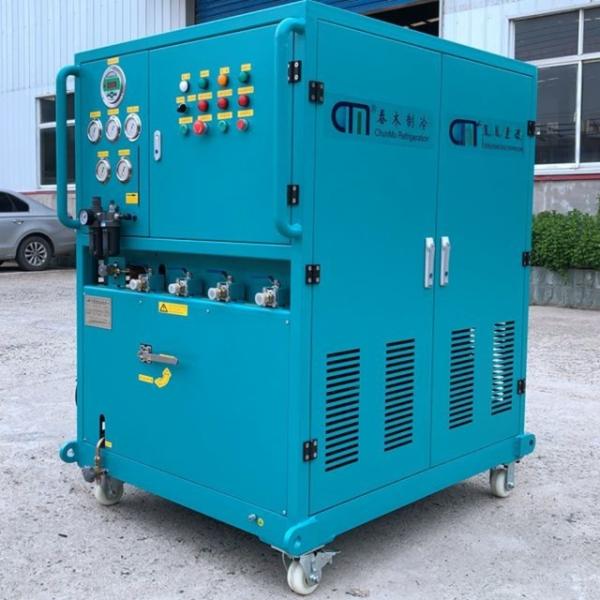 Buy Freon Oil-Less Plant R410a R22  Recovery Unit Refrigerant Charging Machine at wholesale prices