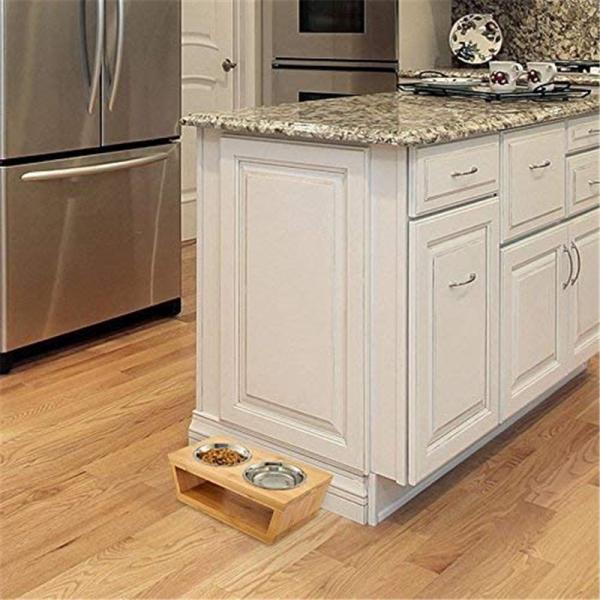 Multifunctional Design Make Your Pet Eat with Ease Regulated Raised Stainless Steel Feeder