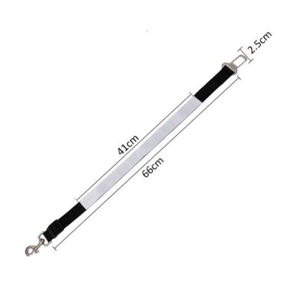 Durable Pet Cat Vehicle Leash Adjustable Car Safety Sublimation Dog Seat Belt