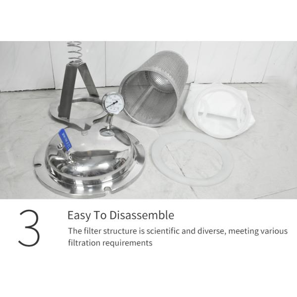 Sanitary Beverage Bag Filter Housing Wine Beer Milk Filtration Machine Chemical Liquid Raw Water Ink Filters