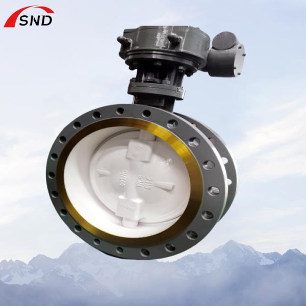 Buy High Temperature  Pressure WCB Flanged Metal Hard Seal Butterfly Valve at wholesale prices