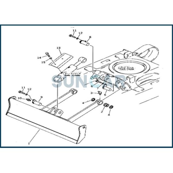 707-98-11210 7079811210 Blade Cylinder Seal Repair Kit for KOMATSU PC05-7