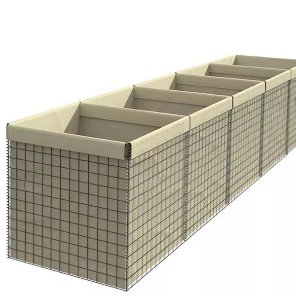 Buy 20 Cells Protective Wall Hesco Army Wire Tensile 500-800mpa at wholesale prices