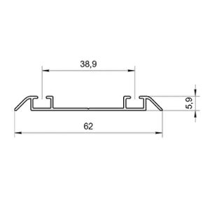 Mill Finish 0.70MM Wardrobe Custom Aluminum Extrusions