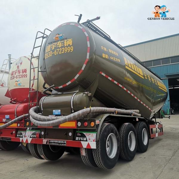 Buy 3 Axles Promotional  60T Dry Powder Silo Transport Tank Bulk Cement Bulker Tanker Trailer at wholesale prices