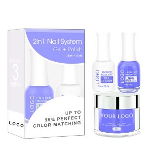 New Free Sample Dry Fast Naturally Custom Logo 3 in 1 Set Dipping Powder Match