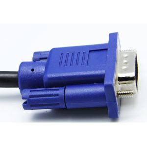 Retail Wholesale VGA/SVGA HDB15 1.5M VGA Cable Male To Male Cable For Computer