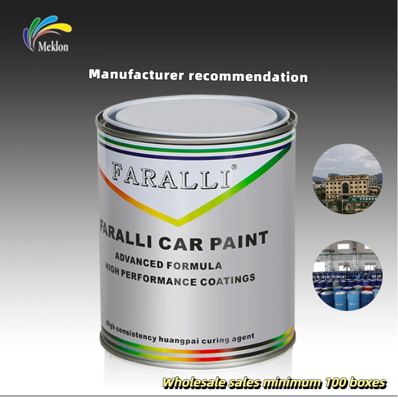 Good Quality Car Refinish Paint Automotive Spray Coating 1K Pure Black Paint