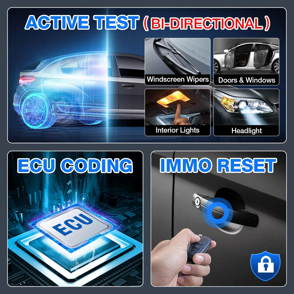 2024 Elite X431 V V4.0 Car Full System Diagnostic Tools Auto OBD OBD2 Scanner ECU Coding 37+ Reset Active Test Free Ship