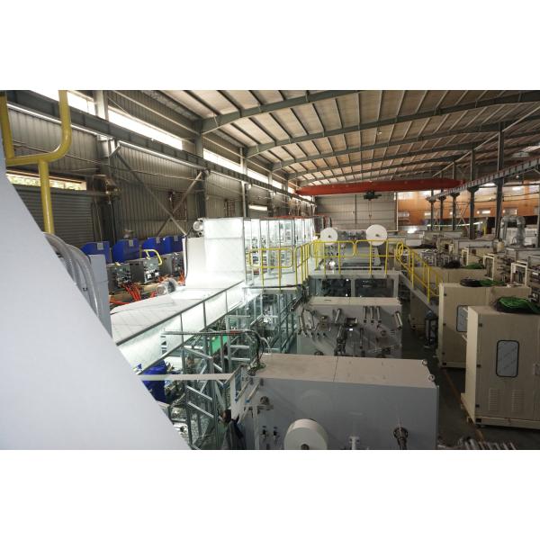 Buy PLC Touch Screen 335KW 300PPM Adult Diaper Making Machine at wholesale prices