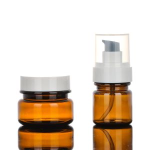 PET Plastic Cosmetic Jars With Lids Airtight Leakproof Refillable