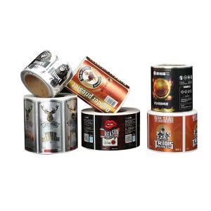 Halloween Christmas Wine Bottle Stickers Luxury Gold Foil Embossing Labels