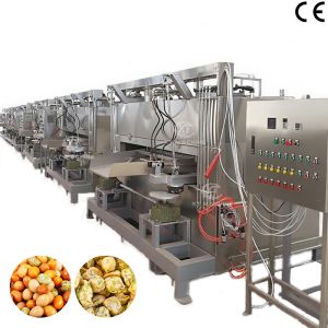 Full Automatic 100kg/h Nut Roasting Machine with Flat Tray Design and Food Grade