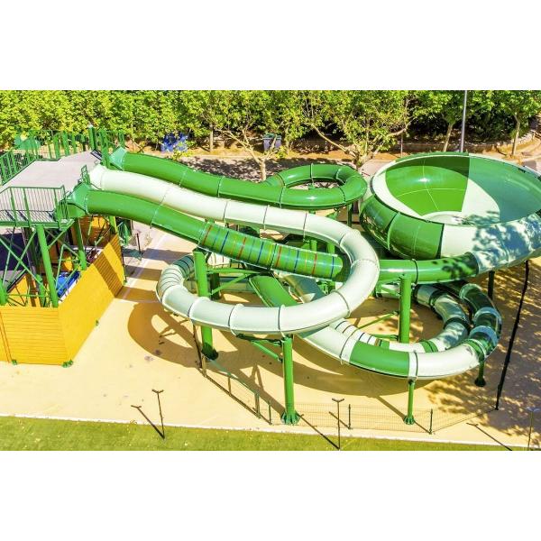 Water Park Playground Games Ride Water Amusement Fiberglass Slide Set