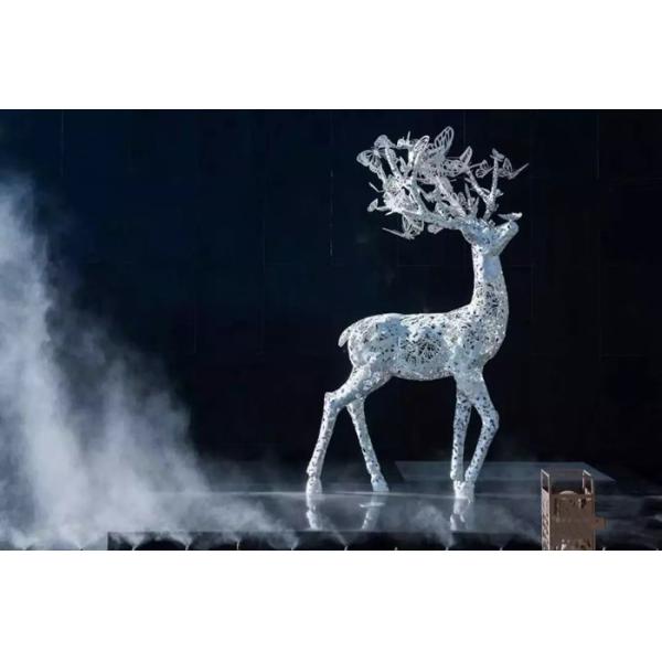 Buy Metal Outdoor Deer Sculptures Public Art Decorative For Shop at wholesale prices