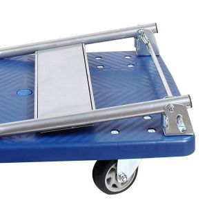 Silent Durable Plastic Platform Trucks , Hand Truck Trolley 150kg