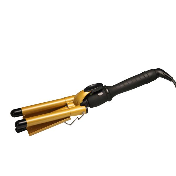 Buy Triple Wave curling iron JR-266-19# golde at wholesale prices